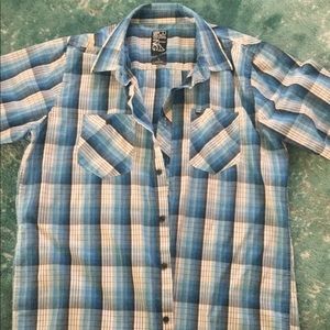 Men’s Billabong short sleeve button down sz Large